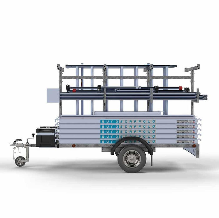 Gerüstanhänger 250 + Rollgerüst Euro 135x250 12,2m Arbeitshöhe - Gerüstexpress.de