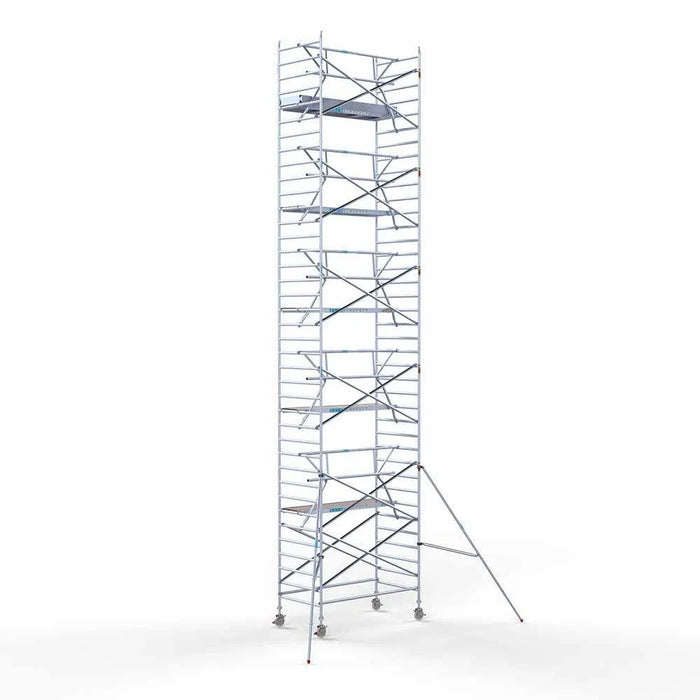 Gerüstanhänger 250 + Rollgerüst Euro 135x250 12,2m Arbeitshöhe einfaches Sicherheitsgeländer - Gerüstexpress.de