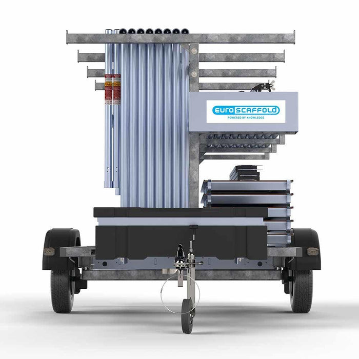 Gerüstanhänger 250 + Rollgerüst Standard 135x190 6,2m Arbeitshöhe - Gerüstexpress.de