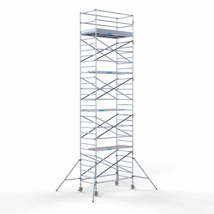Gerüstanhänger 250 + Rollgerüst Standard 135x250 10,2m Arbeitshöhe Carbonplattform - Gerüstexpress.de