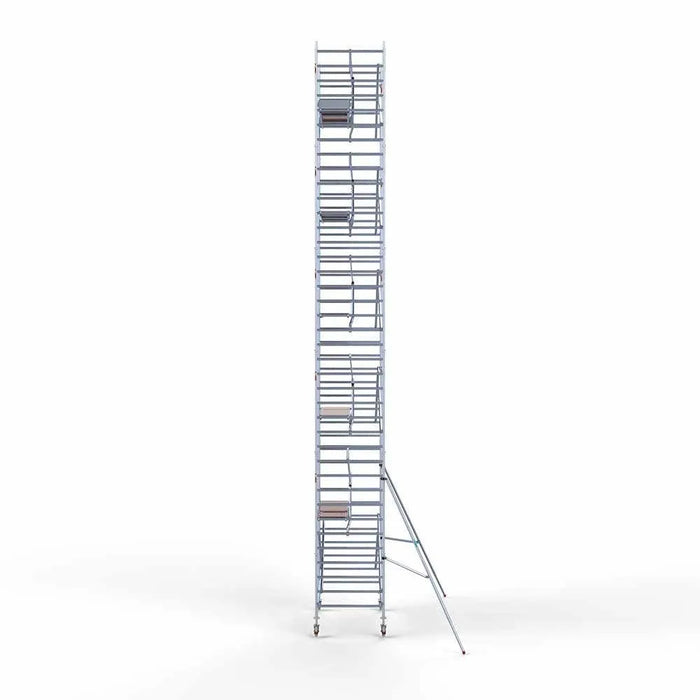 Gerüstanhänger 250 + Rollgerüst Standard 135x250 12,2m Arbeitshöhe einfaches Sicherheitsgeländer - Gerüstexpress.de