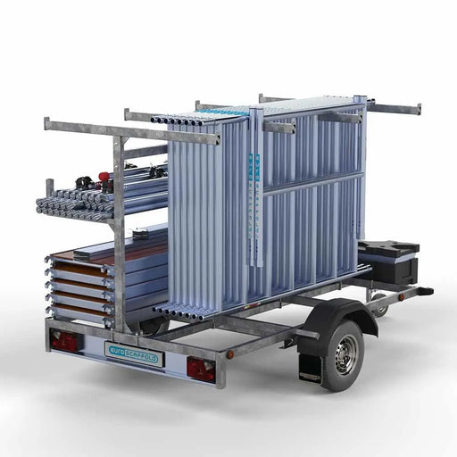 Gerüstanhänger 250 + Rollgerüst Standard 135x250 14,2m Arbeitshöhe - Gerüstexpress.de