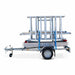 Gerüstanhänger 250cm offen inklusive Alumexx Budget Rollgerüst 135x250 8,2 m Arbeitshöhe - Gerüstexpress.de