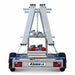 Gerüstanhänger 250cm offen inklusive Alumexx Budget Rollgerüst 135x250 8,2 m Arbeitshöhe - Gerüstexpress.de