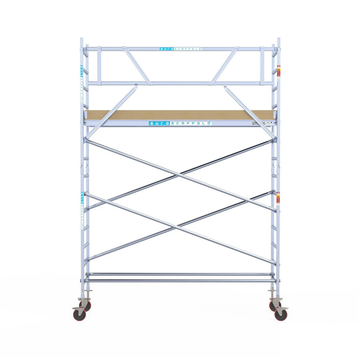 Gerüstanhänger 305 + Rollgerüst Basic 75x305 5,2m Arbeitshöhe - Gerüstexpress.de
