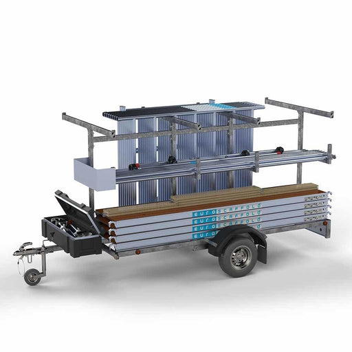 Gerüstanhänger 305 + Rollgerüst Basic 75x305 8,2m Arbeitshöhe - Gerüstexpress.de