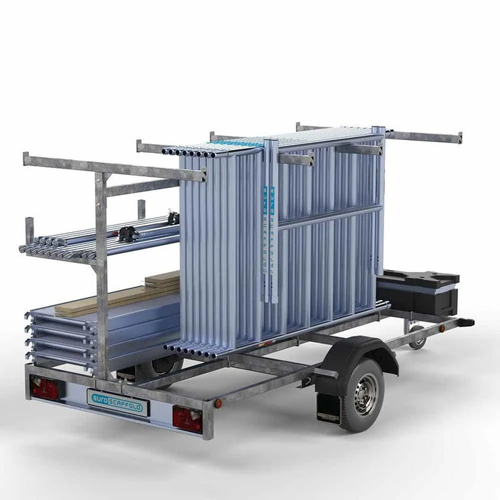 Gerüstanhänger 305 + Rollgerüst Basic 90x305 5,2m Arbeitshöhe - Gerüstexpress.de