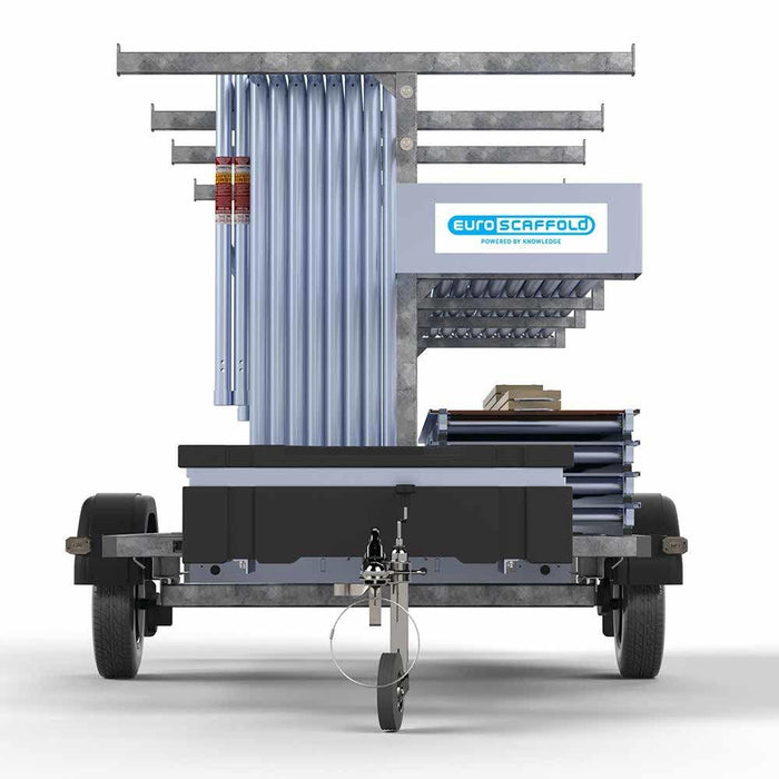 Gerüstanhänger 305 + Rollgerüst Basic 90x305 6,2m Arbeitshöhe - Gerüstexpress.de