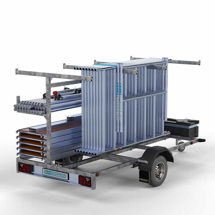 Gerüstanhänger 305 + Rollgerüst Standard 135x305 10,2m Arbeitshöhe - Gerüstexpress.de