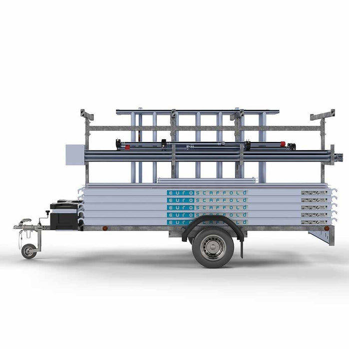 Gerüstanhänger 305 + Rollgerüst Standard 135x305 10,2m Arbeitshöhe - Gerüstexpress.de