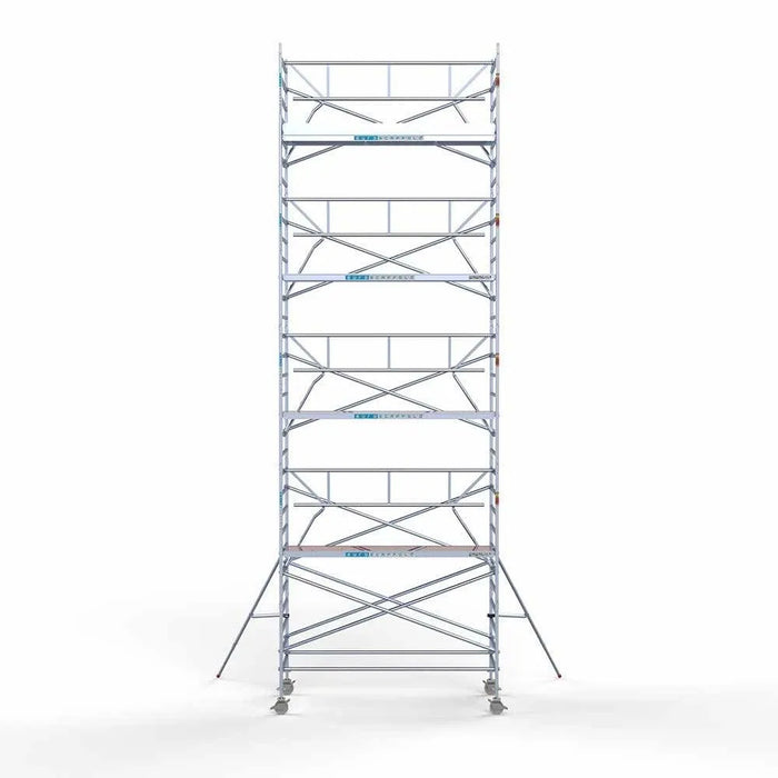 Gerüstanhänger 305 + Rollgerüst Standard 135x305 10,2m Arbeitshöhe einfaches Sicherheitsgeländer - Gerüstexpress.de