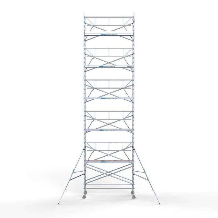 Gerüstanhänger 305 + Rollgerüst Standard 135x305 12,2m Arbeitshöhe einfaches Sicherheitsgeländer - Gerüstexpress.de