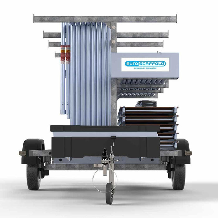 Gerüstanhänger 305 + Rollgerüst Standard 135x305 8,2m Arbeitshöhe - Gerüstexpress.de