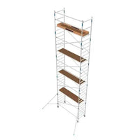 DIY rolling scaffold Alumexx Budget 90x250 10.2m working height
