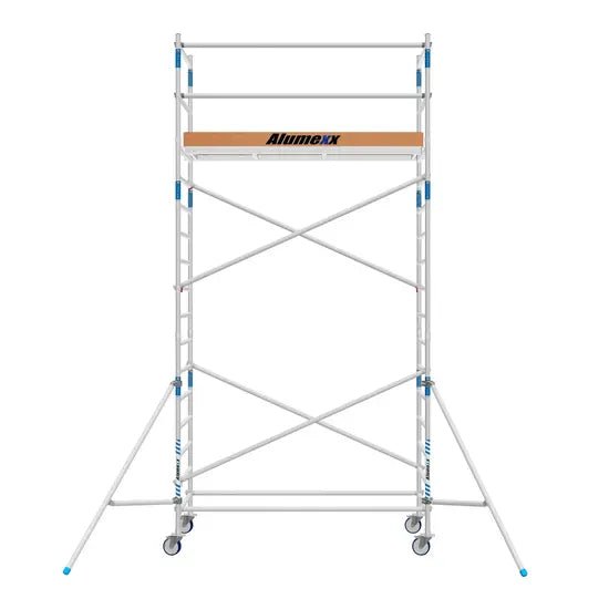Heimwerker Rollgerüst Alumexx Budget 90x250 6,2m Arbeitshöhe - Gerüstexpress.de