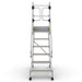 Industrie Podesttreppe 6 Stufen | Federrollen - Gerüstexpress.de