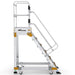 Industrie Podesttreppe 6 Stufen | Federrollen - Gerüstexpress.de