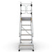 Industrie Podesttreppe 6 Stufen | Federrollen - Gerüstexpress.de