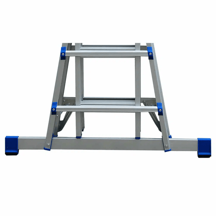 Klappleitern teleskopisch 4x4 Silber - Gerüstexpress.de