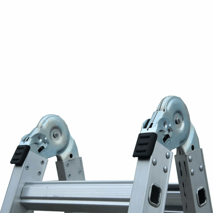 Klappleitern teleskopisch 4x4 Silber - Gerüstexpress.de