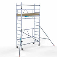 Combi scaffolding working height 4.5m including stand & adjustable castors
