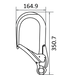 Kratos Aluminium Gerüsthaken mit Automatikverschluss mit großer Öffnungsweite 109 mm - Gerüstexpress.de
