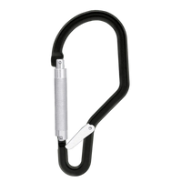 Kratos Aluminiumkarabiner mit Automatikverschluss und Sperrhebel