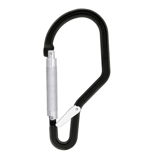Kratos Aluminiumkarabiner mit Automatikverschluss und Sperrhebel - Gerüstexpress.de