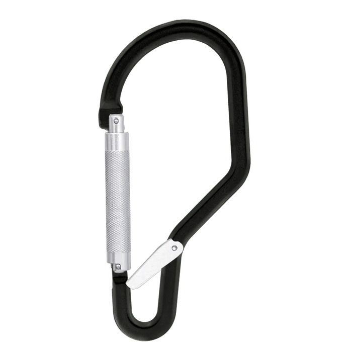 Kratos Aluminiumkarabiner mit Automatikverschluss und Sperrhebel - Gerüstexpress.de