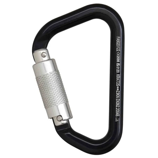 Kratos Aluminiumkarabiner mit Automatikverschluss Vierteldrehung - Gerüstexpress.de