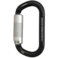 Kratos Aluminiumkarabiner mit Automatikverschluss Vierteldrehung (Twist-Lock)