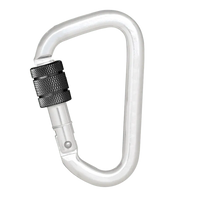 Kratos Aluminiumkarabiner mit Schraubverschluss - Keylock Version