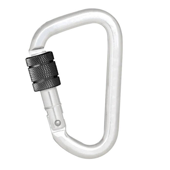 Kratos Aluminiumkarabiner mit Schraubverschluss - Keylock Version - Gerüstexpress.de