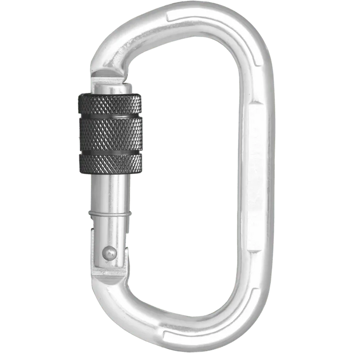 Kratos Aluminiumkarabiner mit Schraubverschluss - Keylock Version - Gerüstexpress.de