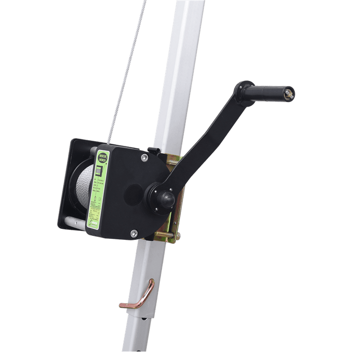 Kratos ARGO - Rettungs und Arbeitswinde, Edelstahl Drahtseil Länge 20 m, für Dreibein, MultiSafeWay & EasySafeWay - Gerüstexpress.de