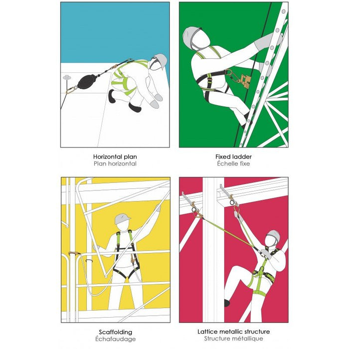 Kratos GRAVITY - S - Y - Verbindungsmittel aus elastischem Gurtband mit Falldämpfer 2 m - Gerüstexpress.de