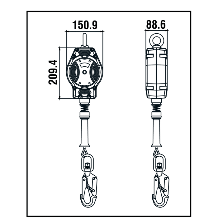 Kratos HELIXON / HELIXON - S Höhensicherungsgerät mit automatischem - Gerüstexpress.de