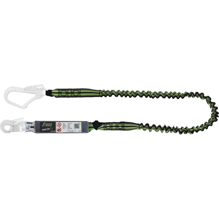 Kratos HOPE - Verbindungsmittel aus elastischem Gurtband mit Falldämpfer 2 m mit Karabiner FA5020217 und FA5020755 - Gerüstexpress.de
