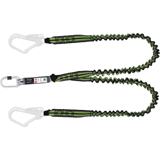 Kratos HOPE - Y - Verbindungsmittel aus elastischem Gurtband mit Falldämpfer 1,50 m mit Karabiner FA5010117 und 2 x FA5020755 - Gerüstexpress.de