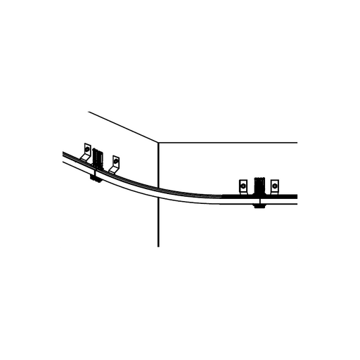 Kratos KS - RAIL - Zwischenschiene mit 90 ° gebogener Winkel für Außenwand - Gerüstexpress.de