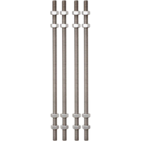 Kratos Set mit 4 Gewindestangen aus Edelstahl für horizontale Anschlageinrichtung KS-Line (KS 4000)