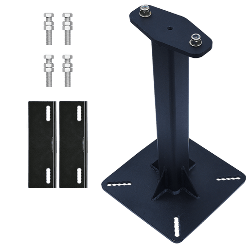 Kratos Set starrer Pfosten (Höhe 300 mm) aus verzinktem Stahl mit Klemmplatten für horizontale Kabelsicherung KS 4000 - Gerüstexpress.de