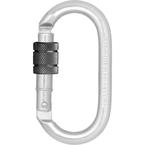 Kratos Stahl - Karabiner mit Schraubverschluss - Keylock Version - Gerüstexpress.de