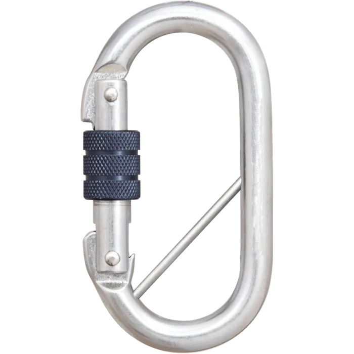 Kratos Stahl - Karabiner mit Schraubverschluss und Sicherheitsriegel - Gerüstexpress.de