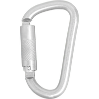 Kratos Stahlkarabiner mit Automatikverschluss Vierteldrehung (Twist-Lock) - Keylock Version