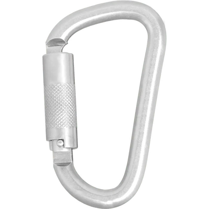 Kratos Stahlkarabiner mit Automatikverschluss Vierteldrehung (Twist - Lock) - Keylock Version - Gerüstexpress.de