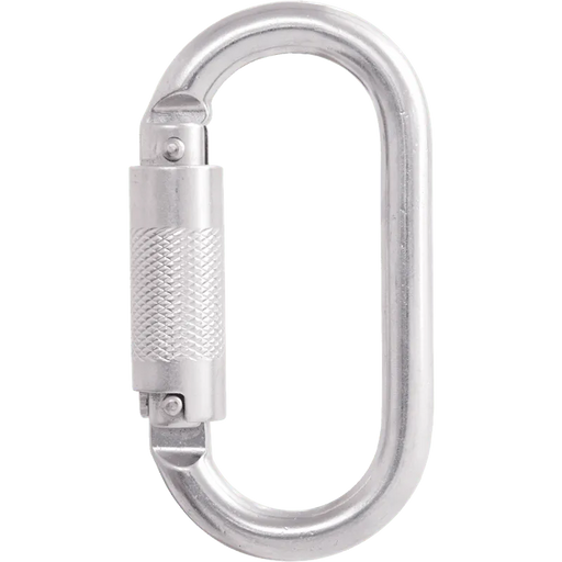 Kratos Stahlkarabiner mit Automatikverschluss Vierteldrehung (Twist - Lock) mit 16 mm Öffnungsweite - Gerüstexpress.de