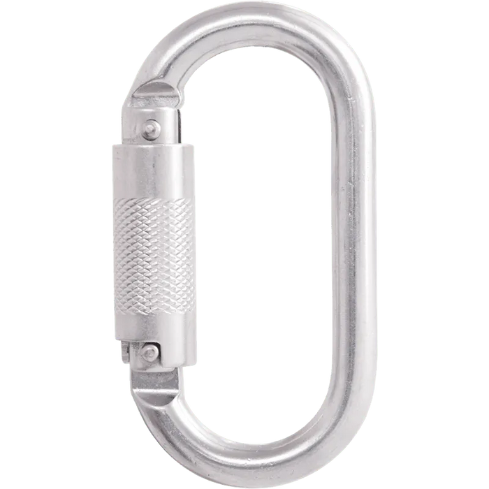Kratos Stahlkarabiner mit Automatikverschluss Vierteldrehung (Twist - Lock) mit 16 mm Öffnungsweite - Gerüstexpress.de