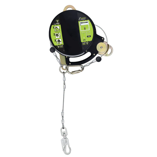 Kratos T - LINE, Retractable fall arrester with steel dual safety cable, lg. 24 m - Gerüstexpress.de
