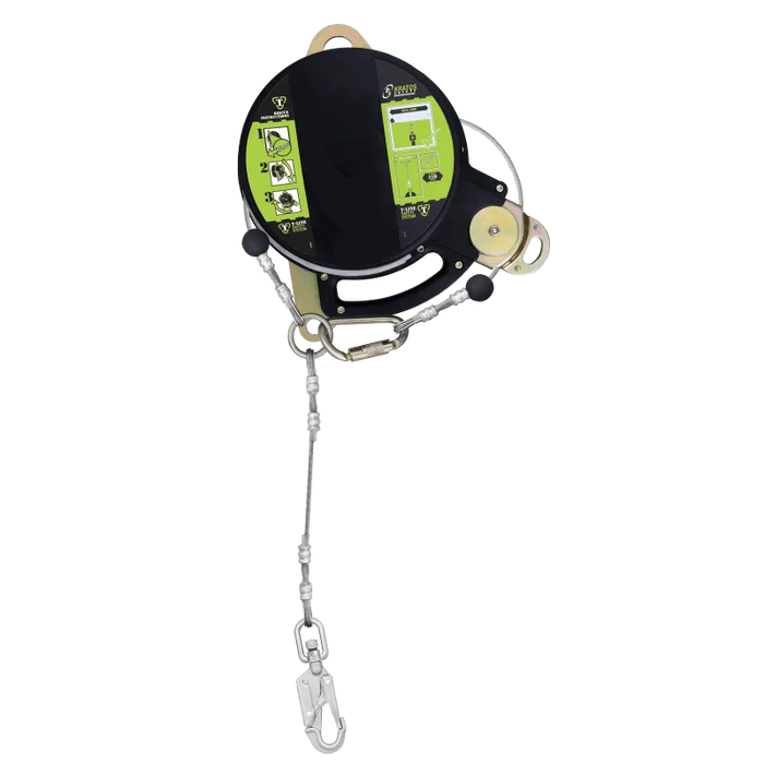 Kratos T - LINE, Retractable fall arrester with steel dual safety cable, lg. 24 m - Gerüstexpress.de